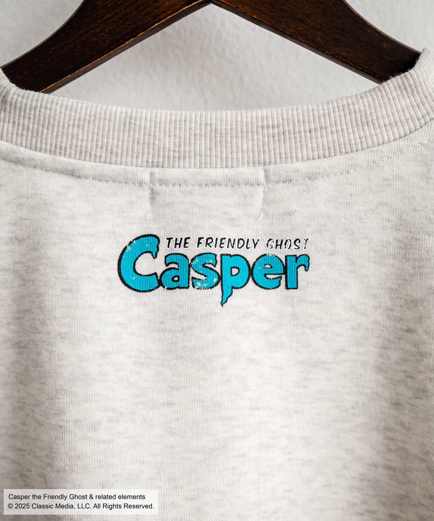 Casper/FELIX THE CAT 別注コラボ オーバーサイズヴィンテージライクグラフィックプリント裏起毛スウェットトレーナー 15116