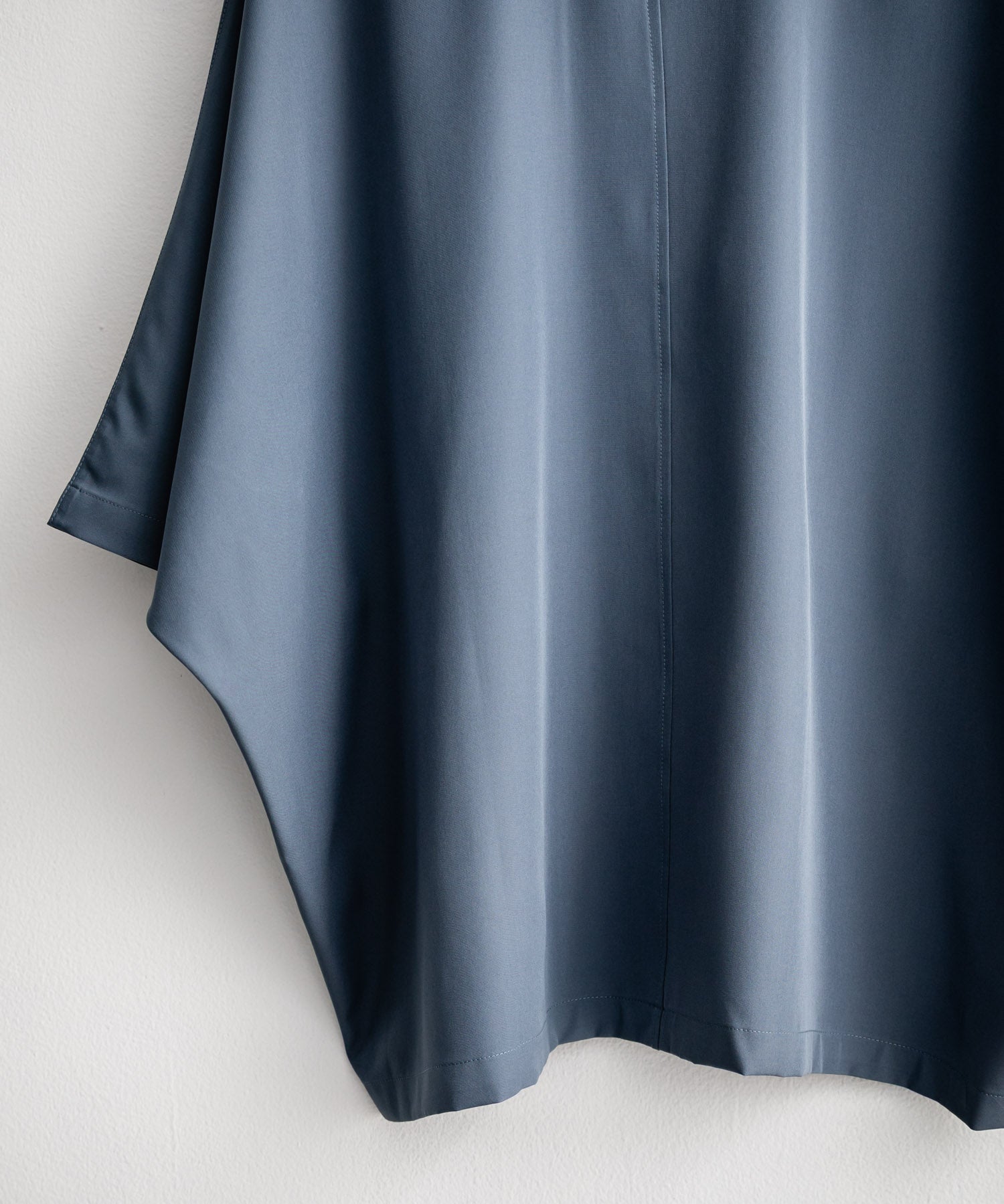 接触冷感 とろみビッグシルエットドルマン半袖シャツ 15365