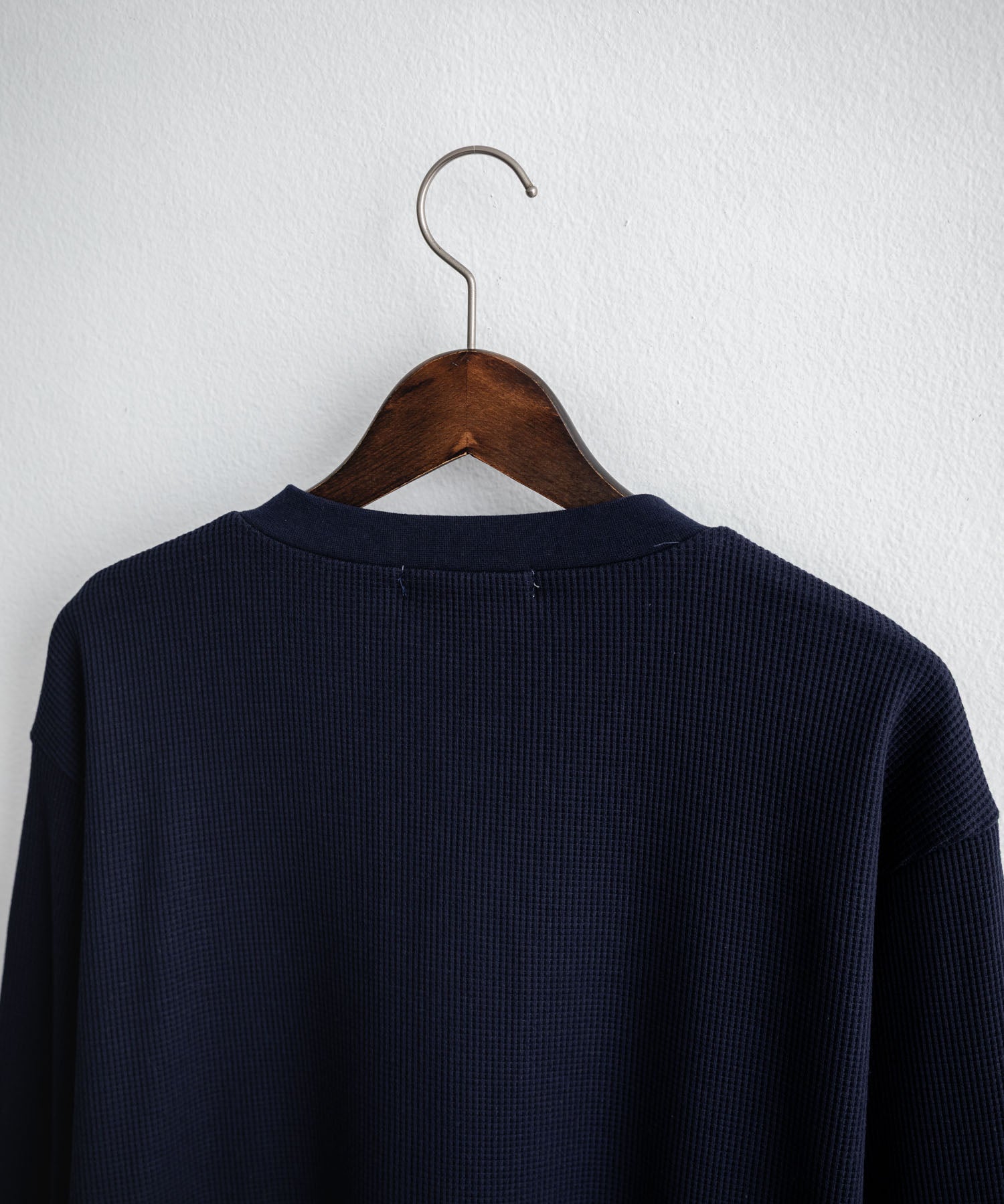 U.S. POLO ASSN. ユーエスポロアッスン サーマルワンポイントロゴ刺繍ヘンリーネック長袖Tシャツ/ワッフルカットソー 16110