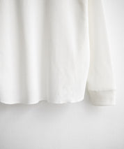 オーバーサイズ T/Cワッフルヘンリーネック長袖Tシャツ 14620