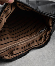 PUレザー クロワッサン型ショルダーバッグ/ボディバッグ 15510