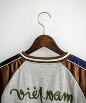 KRIFF MAYER クリフメイヤー スーベニア虎刺繍スカジャンTシャツ/リブラインラグランカットソー 2547201 15866