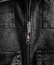 日本未展開モデル WHITE LABEL THE NORTH FACE DENIM TRUCKER JACKET ワンポイントロゴ刺繍ワークデニムジャケット 15653