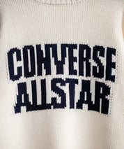 CONVERSE コンバース オーバーサイズローゲージクルーネック長袖ロゴニットセーター 16559