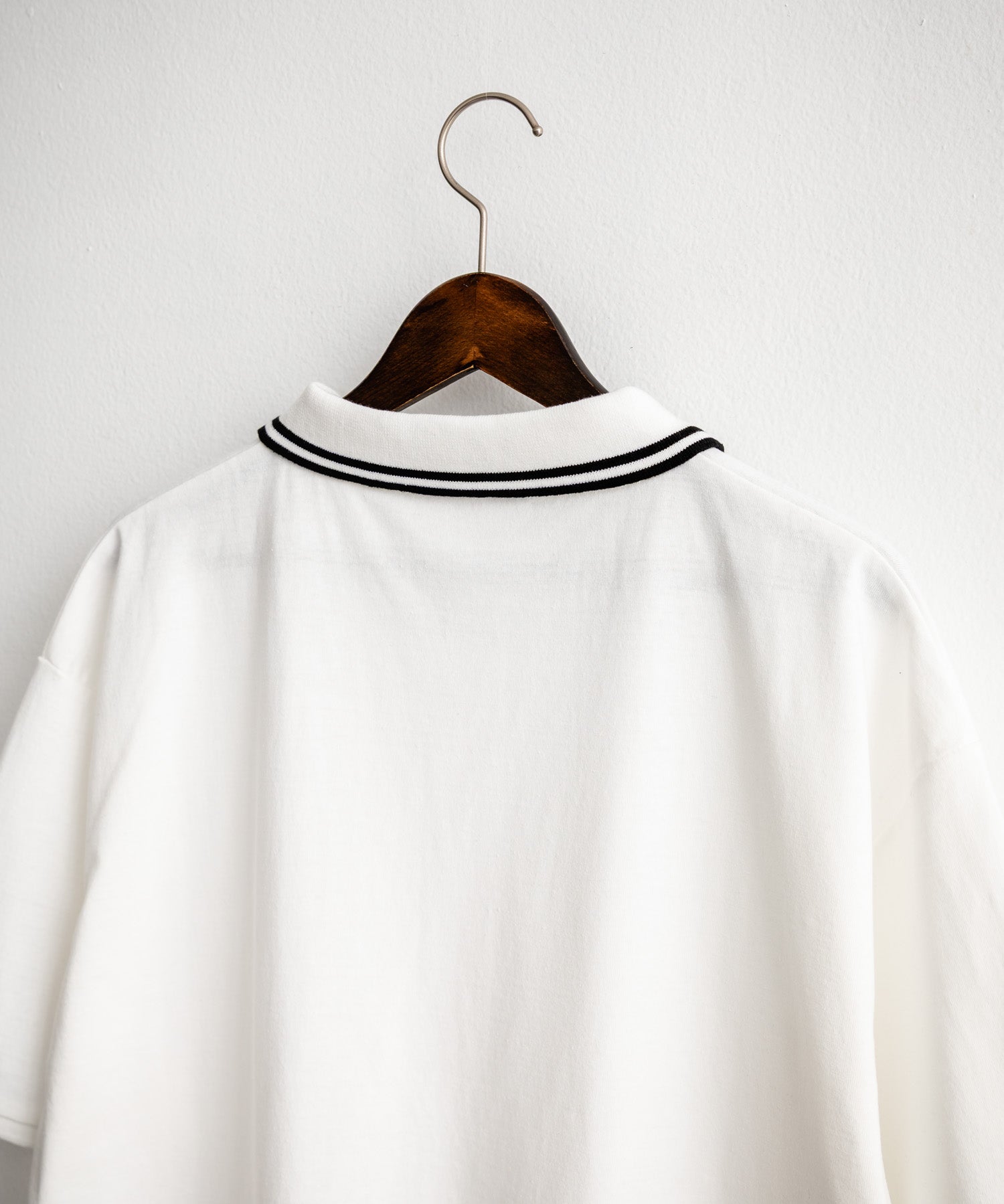 新色追加 U.S. POLO ASSN. 別注コラボ オーバーサイズワンポイントロゴ刺繍天竺半袖ポロシャツ 無地/ラインリブ 15425