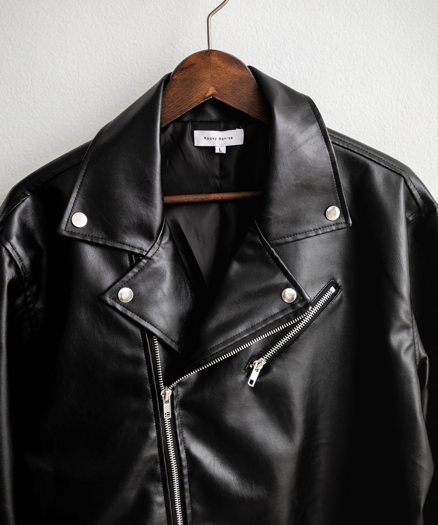 PUレザーダブルライダースジャケット 14682