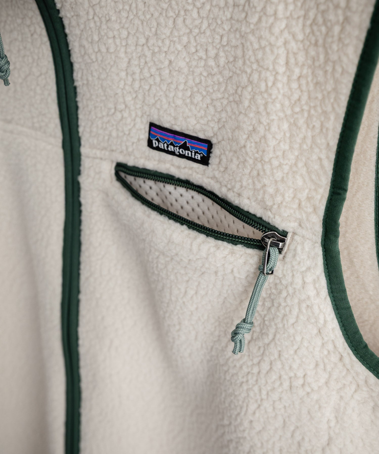 Patagonia パタゴニア M S RETRO PILE VEST レトロパイルフリースベスト/ワンポイントロゴ入りスタンドカラーフルジップボアベスト 16383