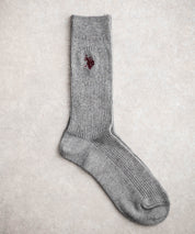 U.S. POLO ASSN. ユーエスポロアッスン ワンポイントロゴ刺繍3足アソートクルー丈ソックス 15069