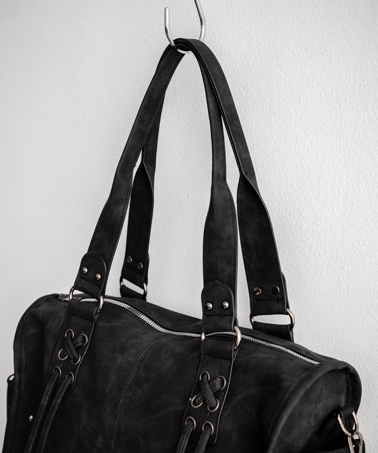 ヴィンテージ加工 PUレザー2WAYショルダーバッグ/ハンドバッグ 15509