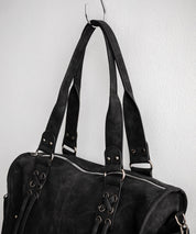 ヴィンテージ加工 PUレザー2WAYショルダーバッグ/ハンドバッグ 15509