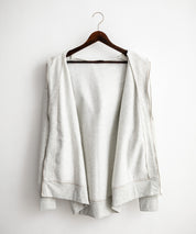 オーバーサイズ裏起毛フルジップ綿タッチパーカー 14987