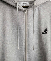 KANGOL カンゴール 別注コラボオーバーサイズ裏起毛ロゴ刺繍フルジップパーカー 14628 【セットアップ可能】