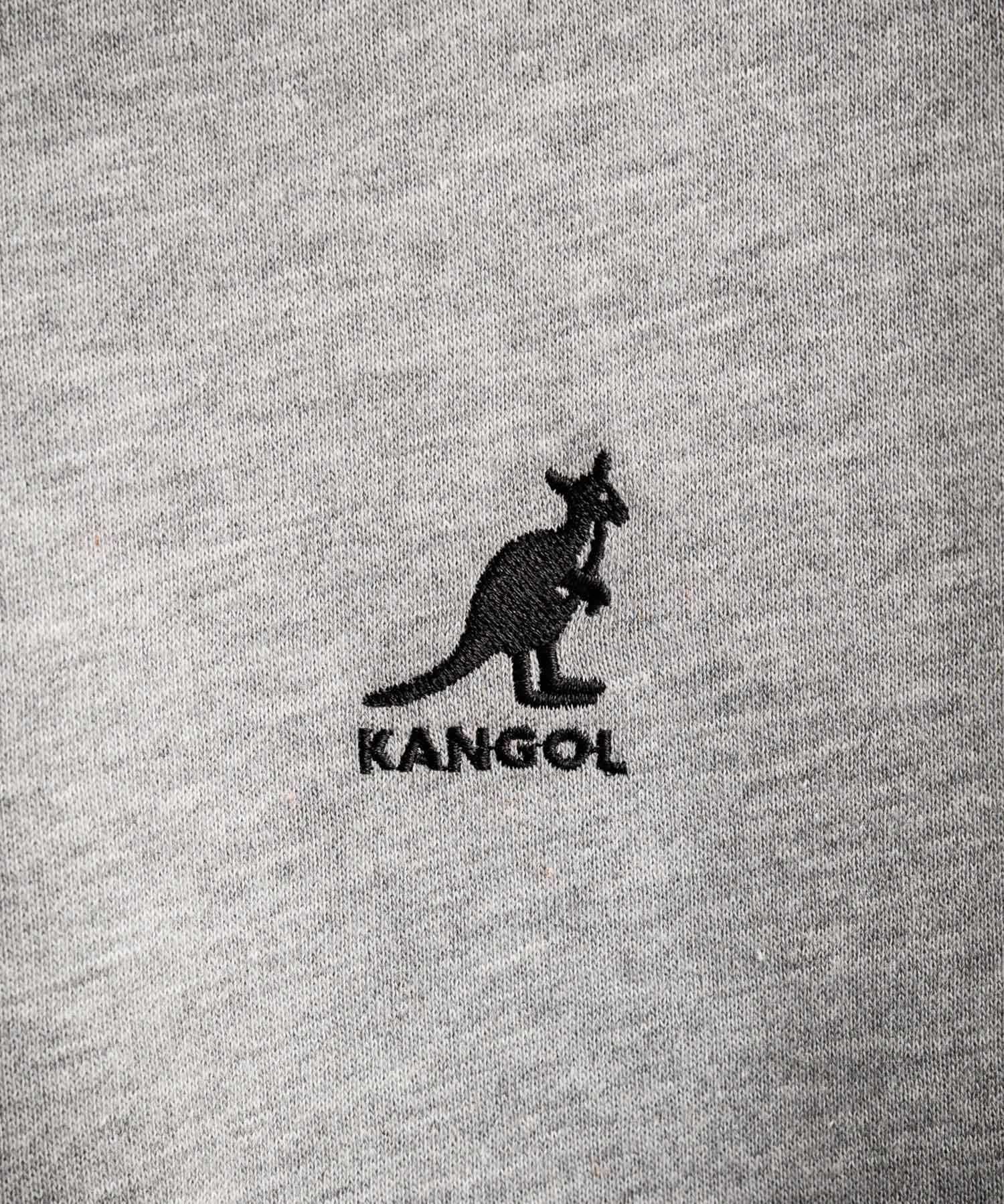 新色追加 KANGOL カンゴール 別注コラボオーバーサイズ裏起毛ロゴ刺繍プルパーカー	14627 【セットアップ可能】