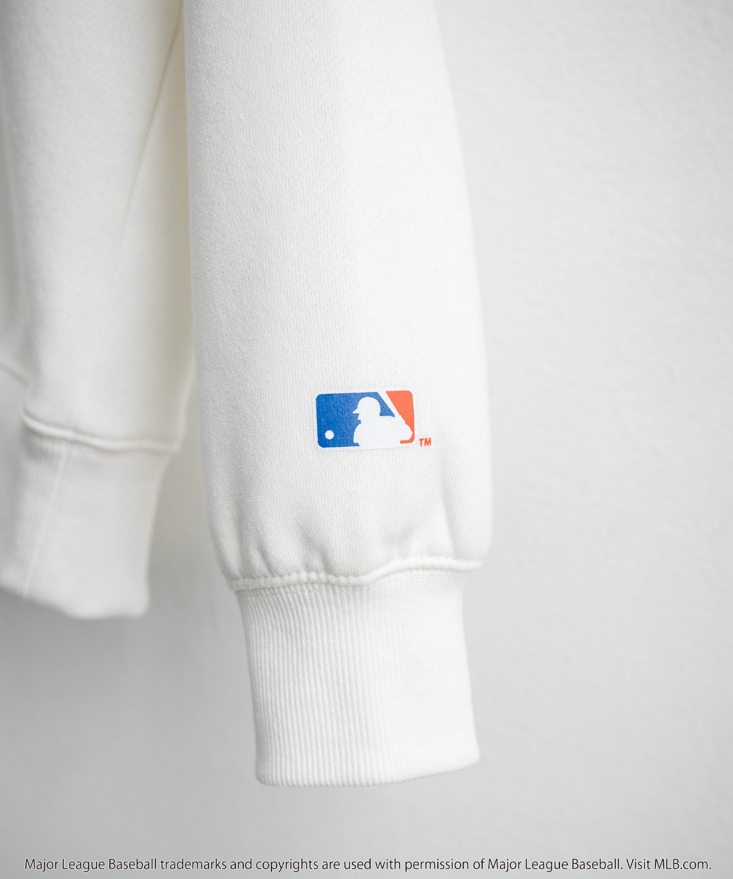 MLB メジャーリーグベースボール NYY LAD SD 別注 オーバーサイズ裏起毛ヘンリーネックスウェット/ワンポイントロゴ刺繍ハーフボタントレーナー 16320