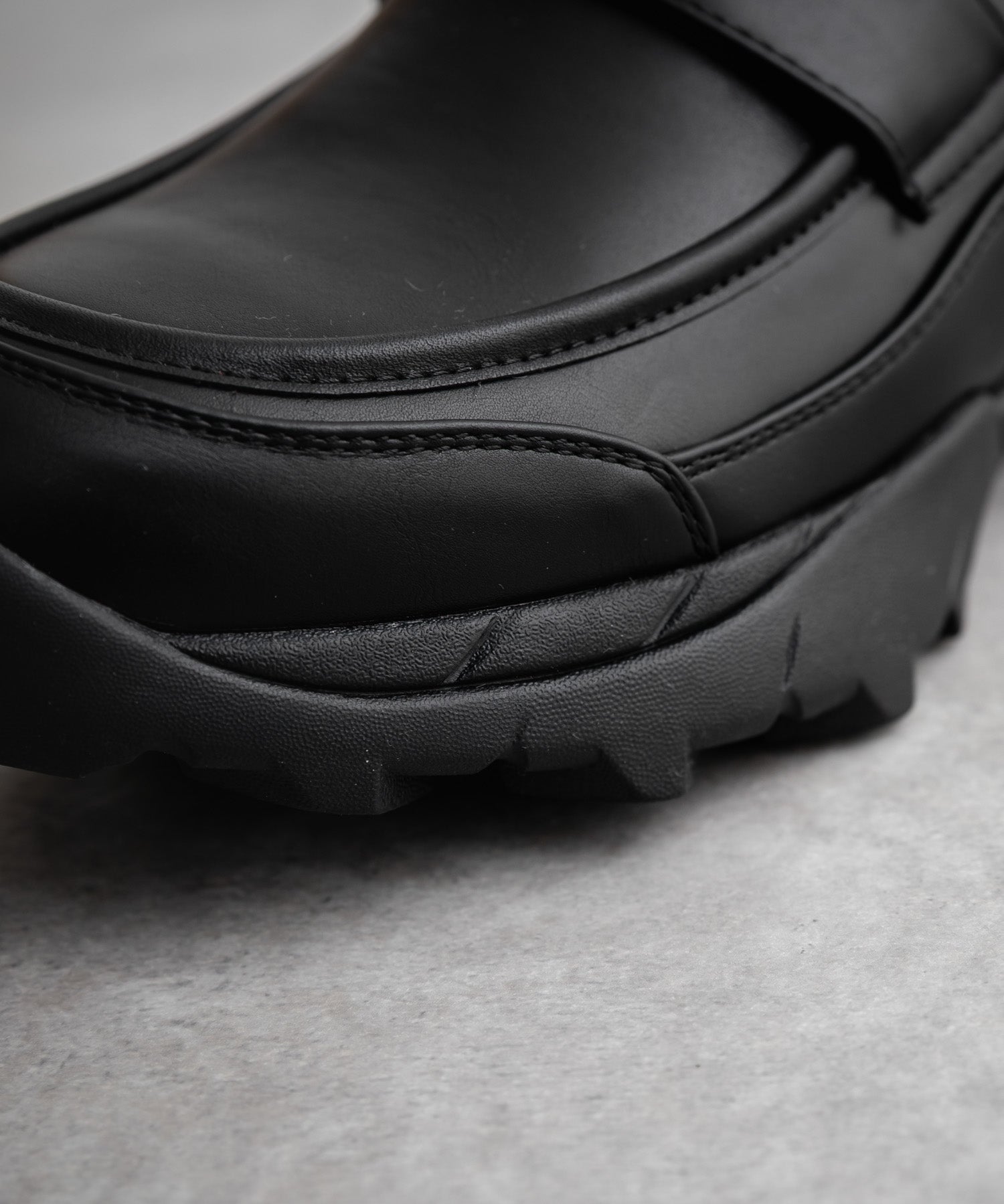 フェイクレザー/スエード厚底スニーカーローファー 15290