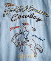 KRIFF MAYER クリフメイヤー 刺繍インディゴシャンブレーシャツ/胸ポケット長袖デニムシャツ 2514000 14782