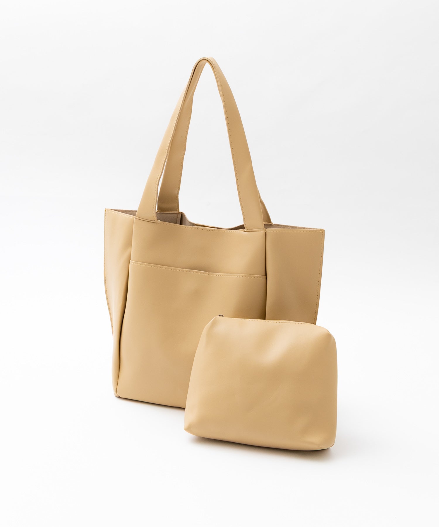 新色追加 PUワンショルダートートバッグ　ポーチセット 14772