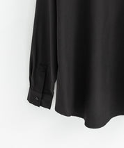 新色追加 オーバーサイズ レギュラーカラーストレッチ長袖シャツ 11915