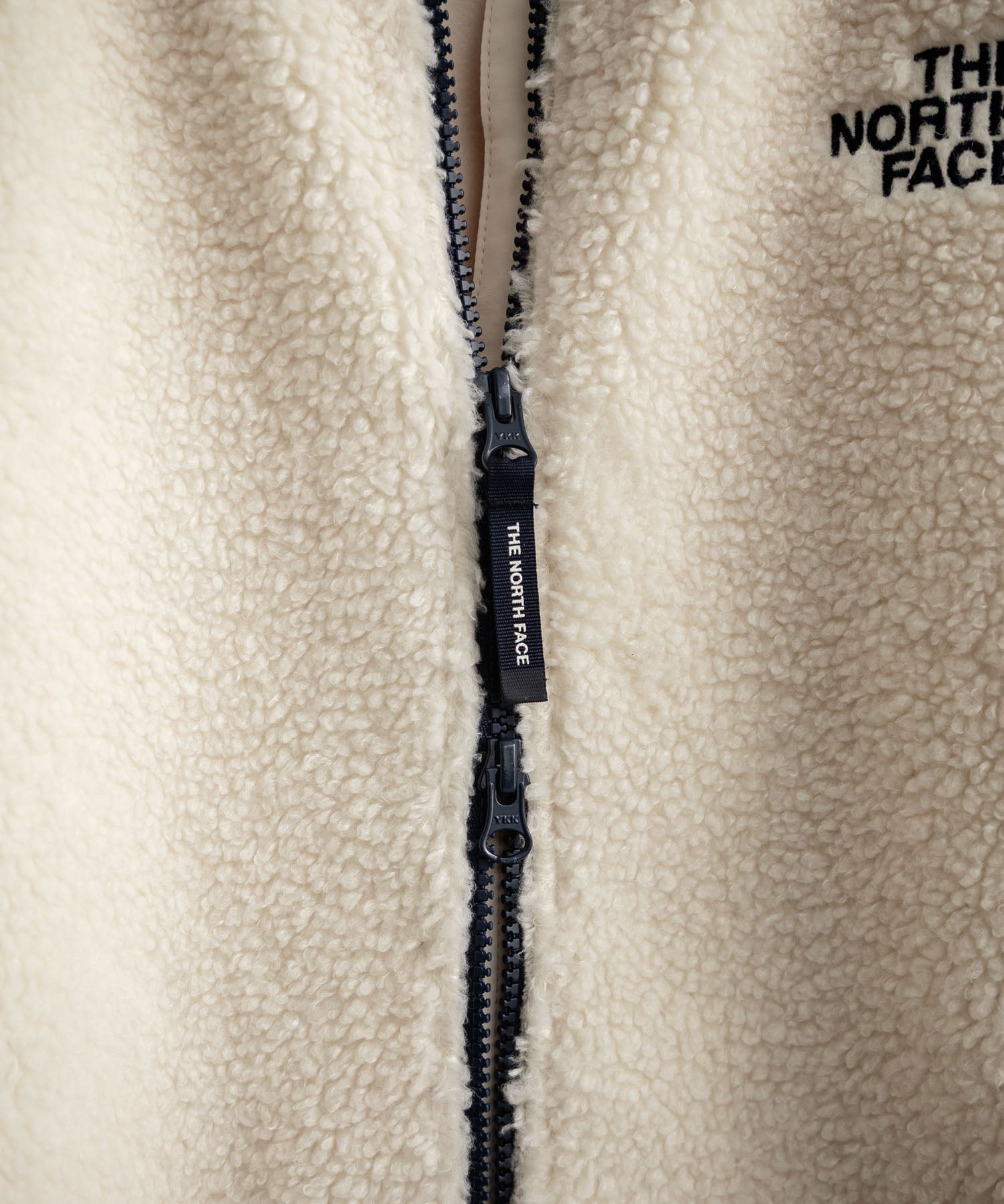 日本未展開モデル THE NORTH FACE ザ・ノースフェイス WHITE LABEL ホワイトレーベル VIVO FLEECE JACKET ロゴ刺繍シープボアフリースジャケット 15554