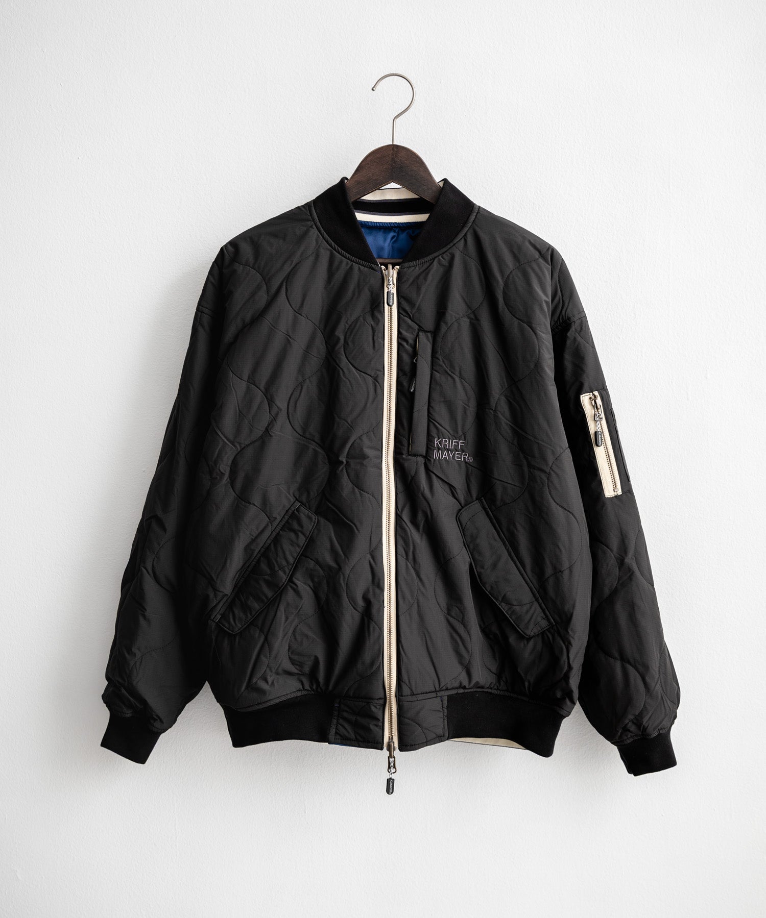 KRIFF MAYER クリフメイヤー スーベニア刺繍ひっくりスカジャン/リバーシブルダブルジップ短丈ブルゾン 2515102 14883