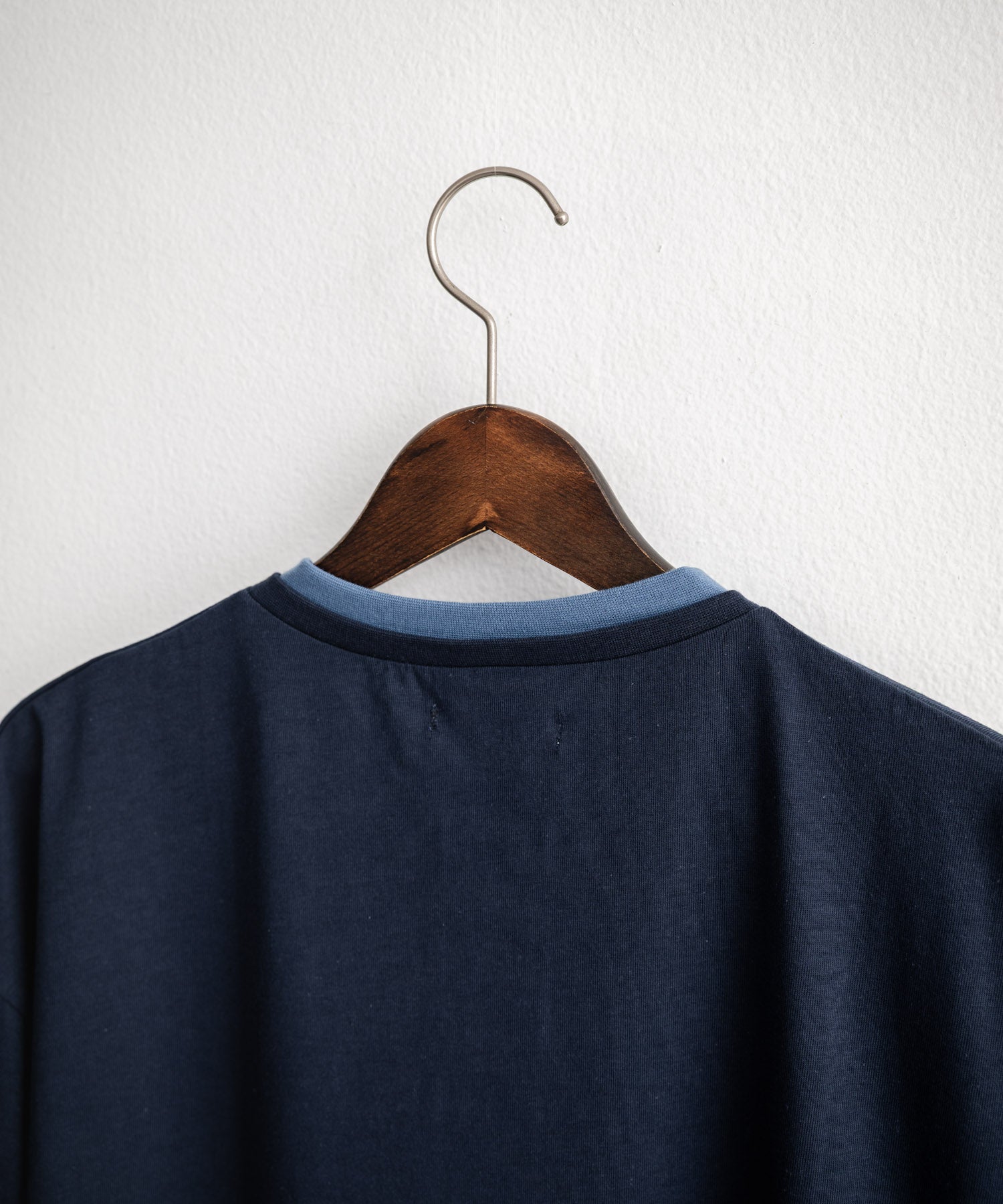 オーバーサイズ レイヤードヘンリーネック半袖Tシャツ 15552
