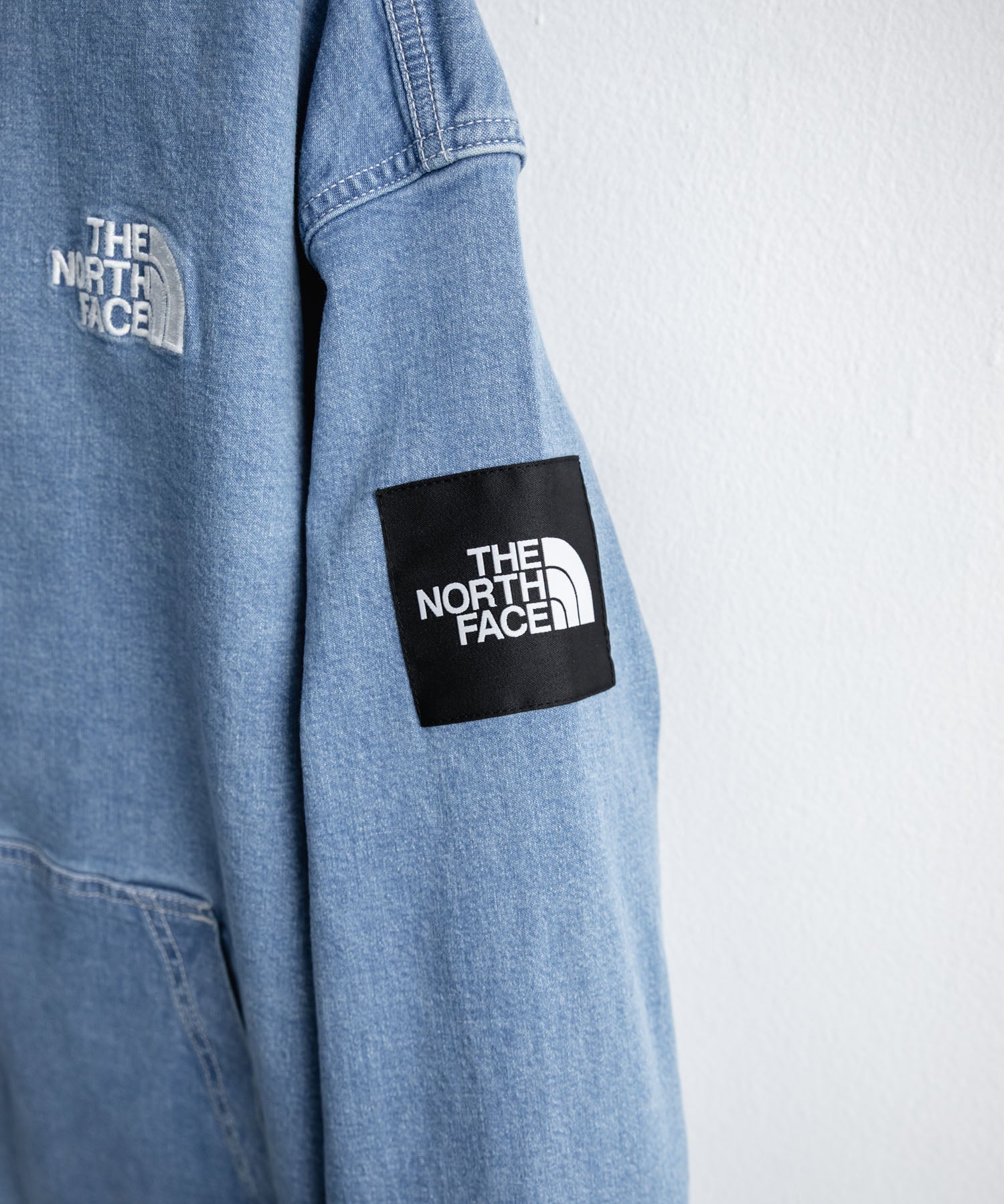 日本未展開モデル THE NORTH FACE WHITE LABEL ホワイトレーベル ザ・ノースフェイス BRIS DENIM JACKET デニムパーカー/デニムジャケット 16380