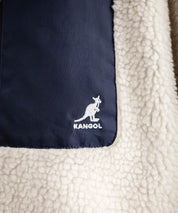 KANGOL カンゴール 別注コラボ オーバーサイズワンポイントロゴ刺繍シープボアフリースジャケット/ブルゾン 15987