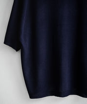 接触冷感 オーバーサイズVネックハイゲージ半袖サマーニットカーディガン 15472