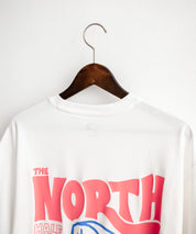 日本未展開モデル THE NORTH FACE WHITE LABEL HALF DOME S/S R/TEE 接触冷感バックプリント半袖Tシャツ 16064