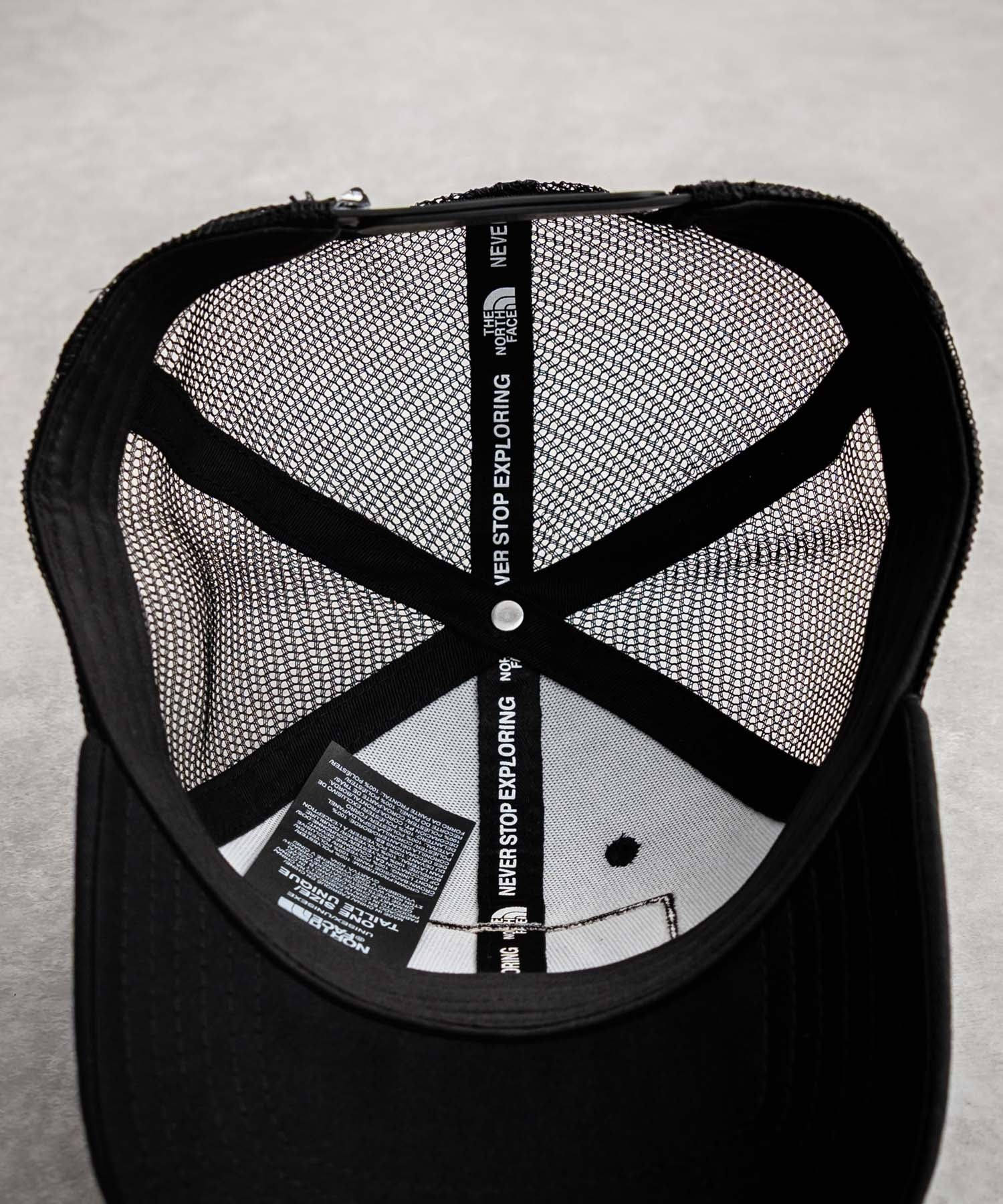 THE NORTH FACE ザ・ノースフェイス MUDDER TRUCKER メッシュスナップバックキャップ ロゴワッペンベースボールキャップ
