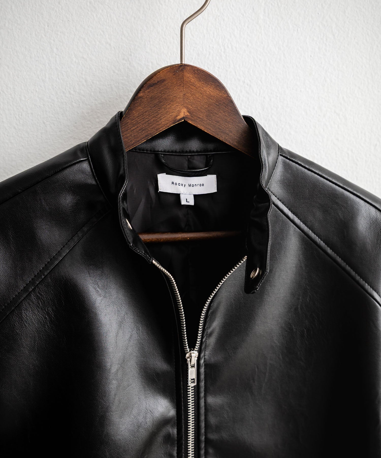 PUレザーシングルライダースジャケット　14681