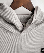 日本未展開モデル THE NORTH FACE ザ・ノースフェイス WHITE LABEL ホワイトレーベル WAFFLE HOOD PULLOVER オーバーサイズワッフルミニボックスロゴ刺繍パーカー 15065