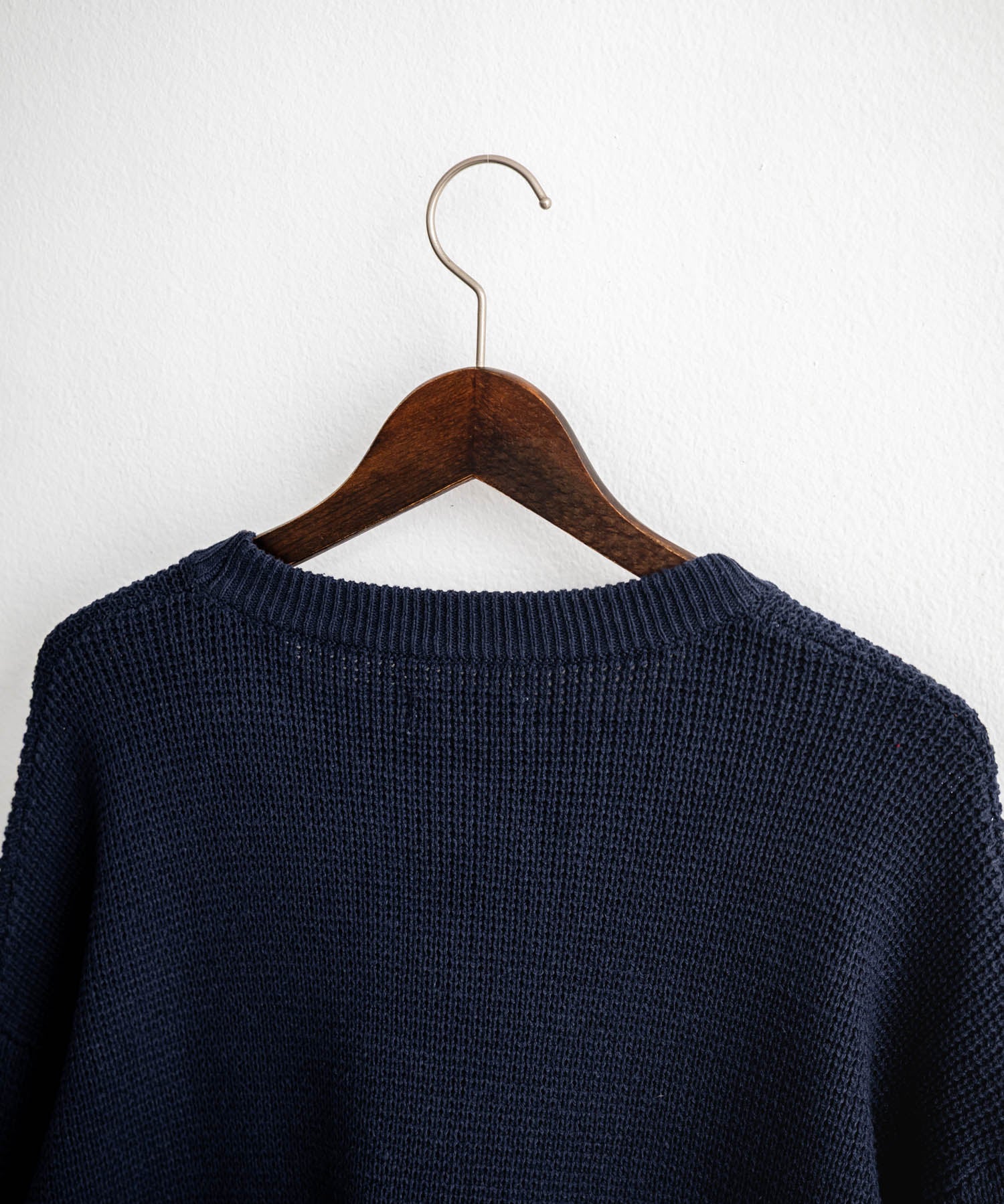 オーバーサイズ配色リブワッフルニットプルオーバーセーター	14546