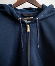 Carhartt カーハート MIDWEIGHT HOODED ZIP-FRONT SWEATSHIRT オーバーサイズ裏起毛長袖フルジップパーカー 15387