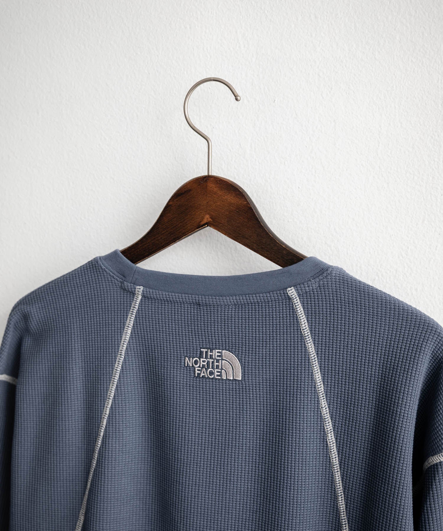 THE NORTH FACE ザ・ノースフェイス M'S SERRA L/S R/TEE ワンポイントロゴ刺繍ワッフル長袖Tシャツ 15889