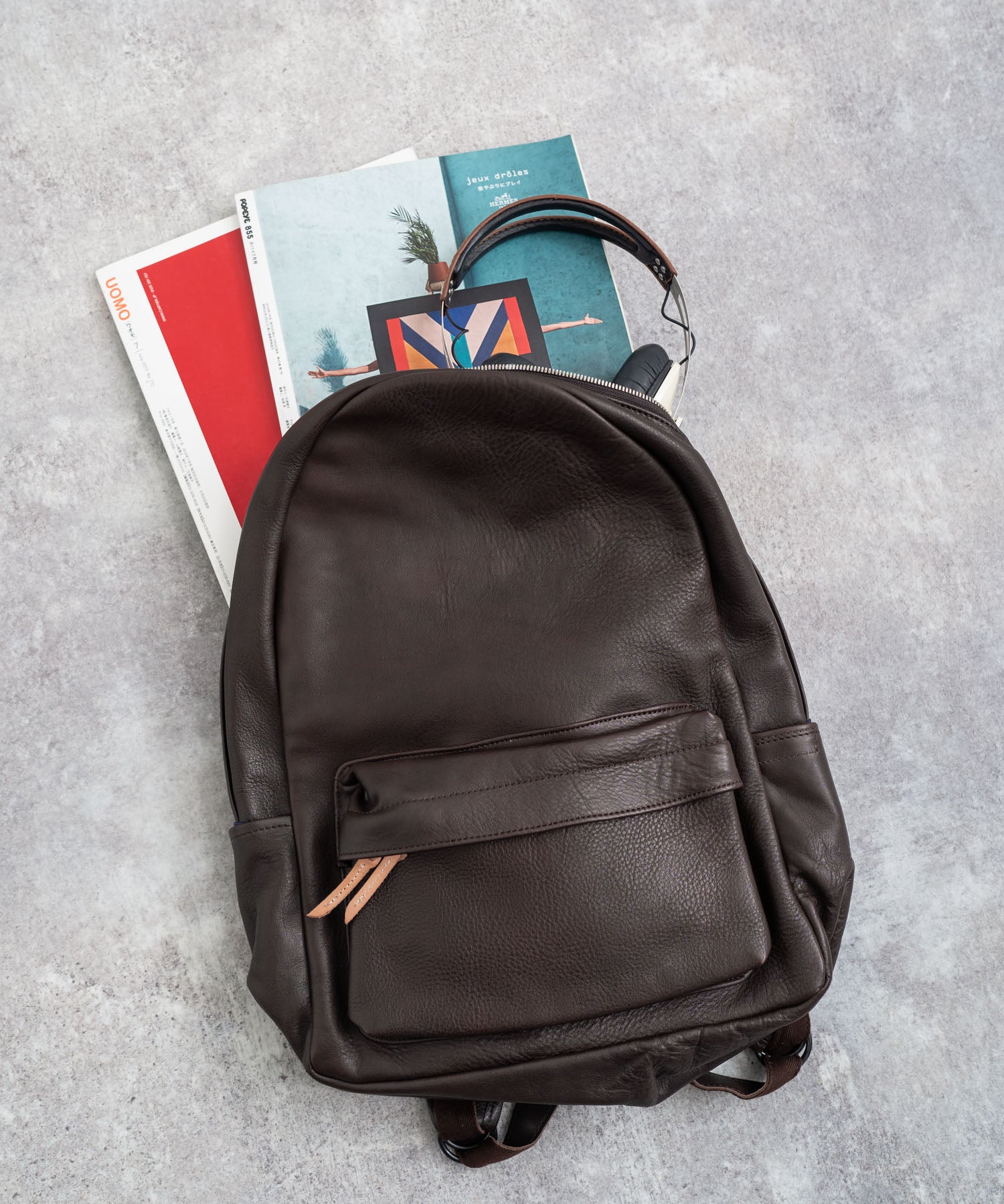 Butler Verner Sails バトラーバーナーセイルズ 日本製国産ヌメ革シュリンクレザーリュック JA-1992 7015