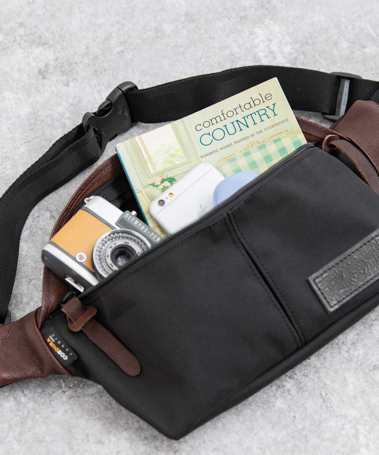 Butler Verner Sails バトラーバーナーセイルズ 日本製 国産コーデュラ本革付属ヒップバッグ JA-1225 6126