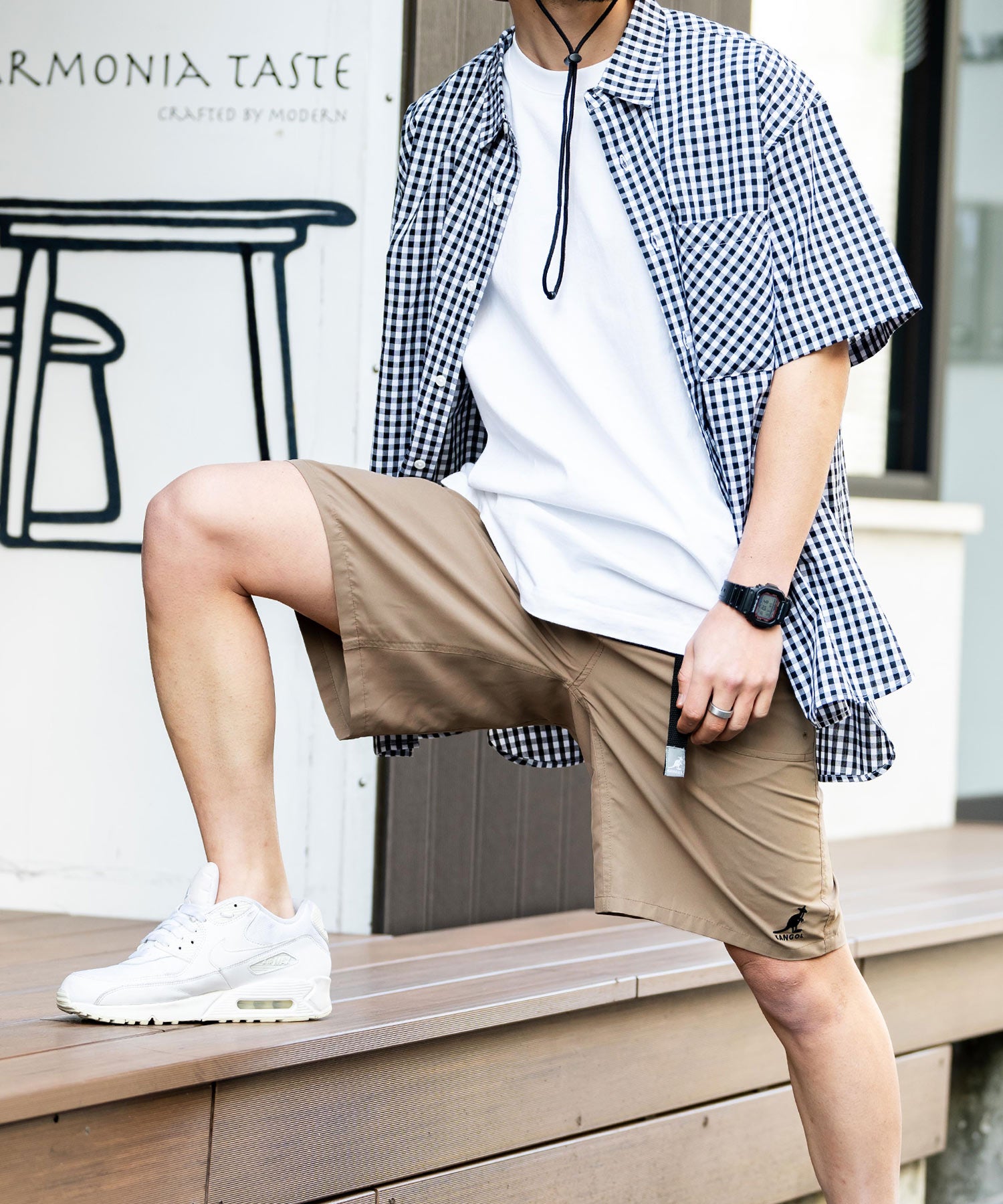 新色追加 KANGOL カンゴール 別注コラボ 接触冷感水陸両用クライミングショートパンツ ボードショーツ ハーフパンツ