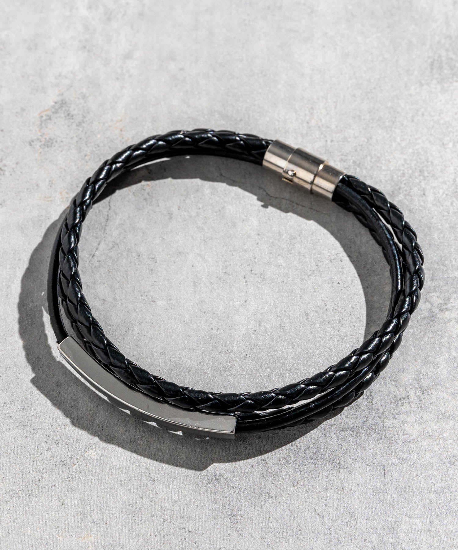 プレート リング チャーム 本革ブレスレット 9569