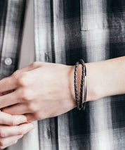 プレート リング チャーム 本革ブレスレット 9569