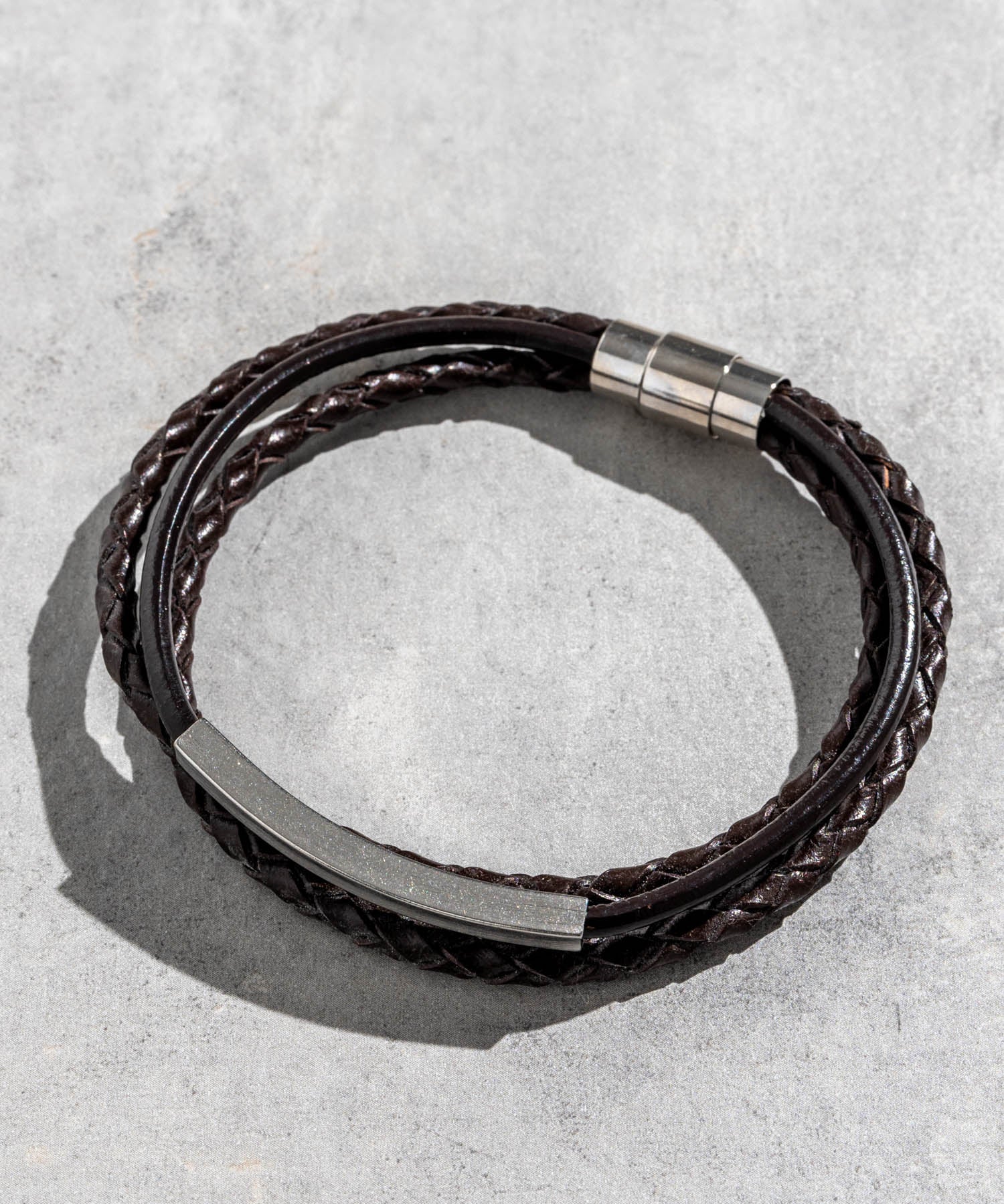 プレート リング チャーム 本革ブレスレット 9569