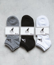 KANGOL カンゴール W's 3Pワンポイント刺繍アンクルソックス/くるぶし丈靴下 15686