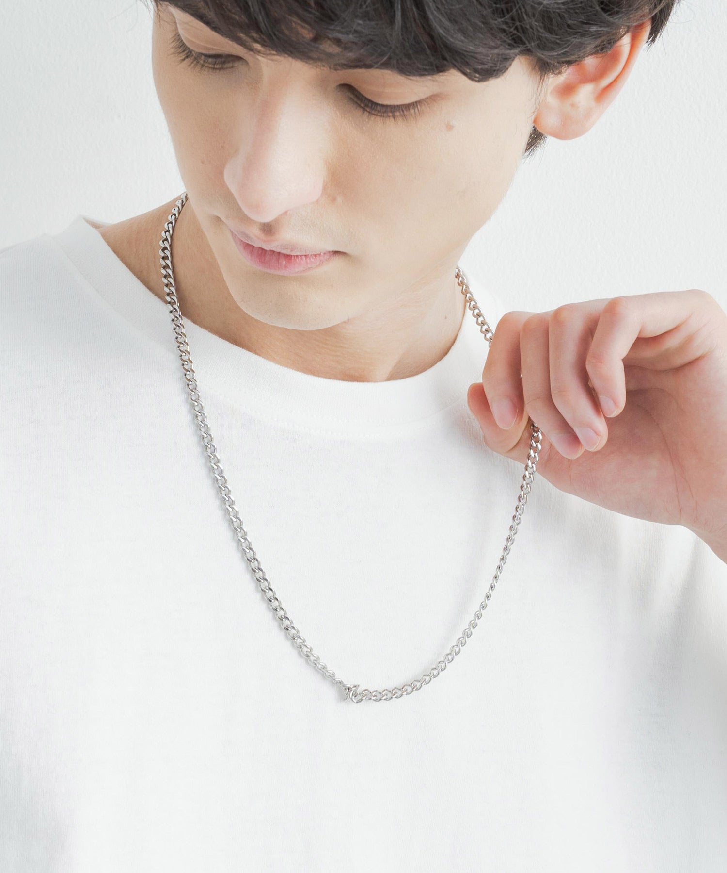 ステンレスデザインチェーンネックレス 11631