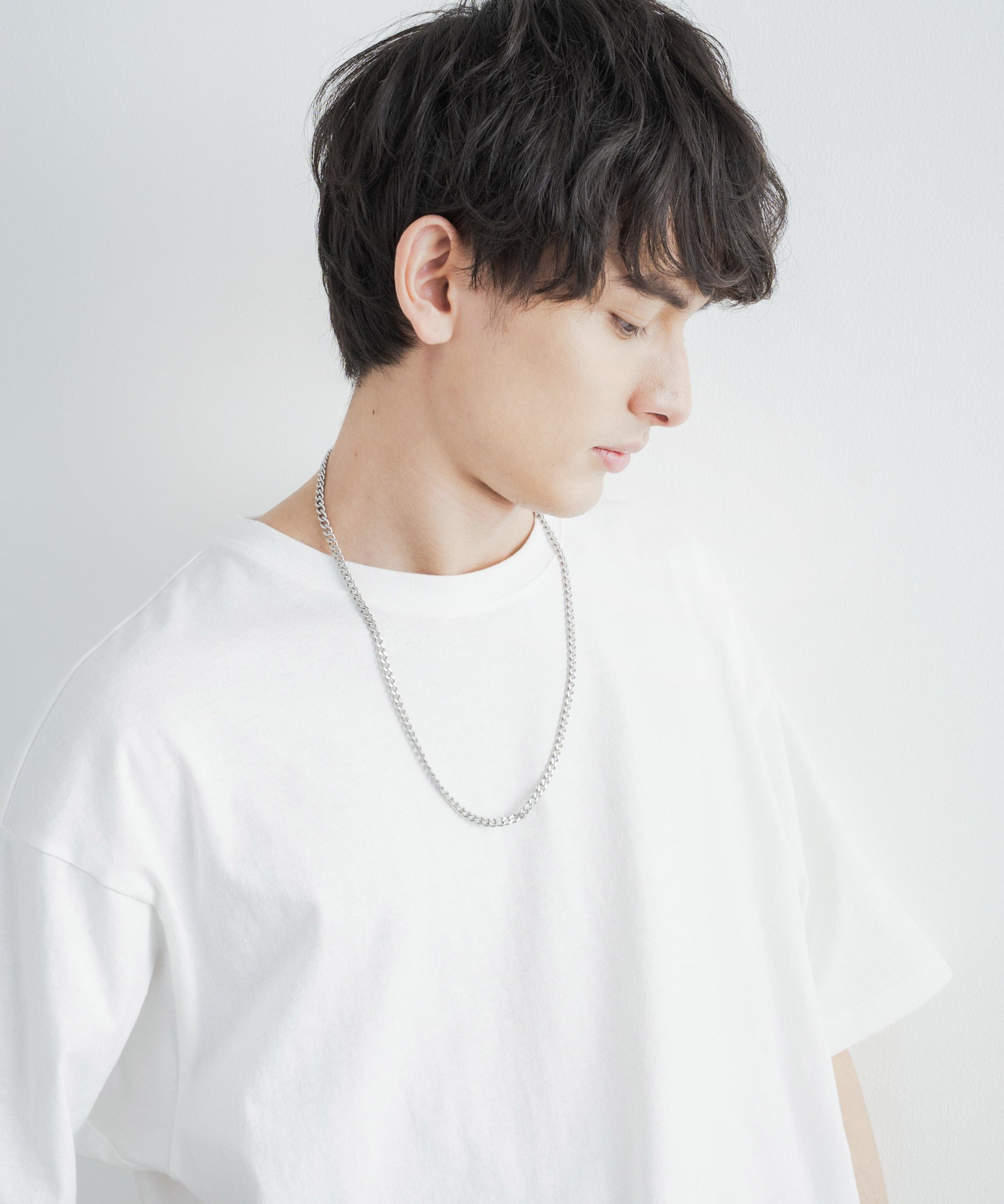 ステンレスデザインチェーンネックレス 11631