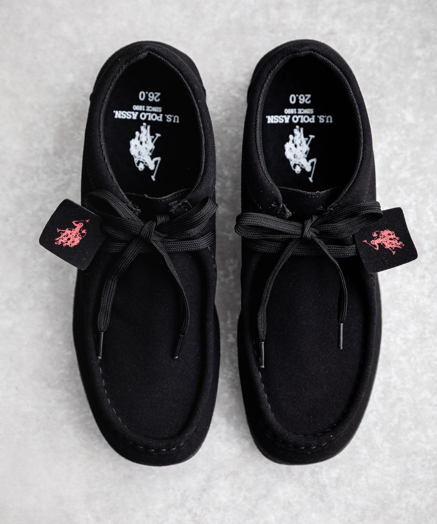 U.S.POLO ASSN. ユーエスポロアッスン ワンポイント ロゴフェイクレザーモカシンシューズ 16468