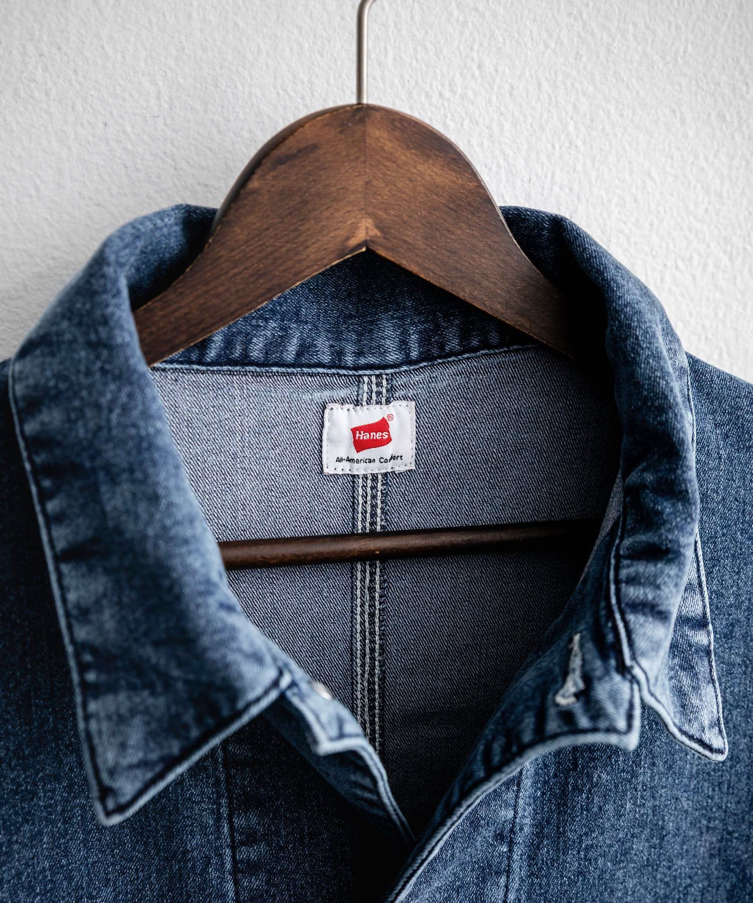 新色追加 Hanes ヘインズ ストレッチデニムカバーオール/デニムジャケット 14399