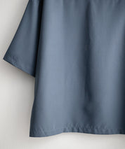 接触冷感 オーバーサイズとろみショート丈半袖シャツ/短丈ハーフスリーブシャツ 15366