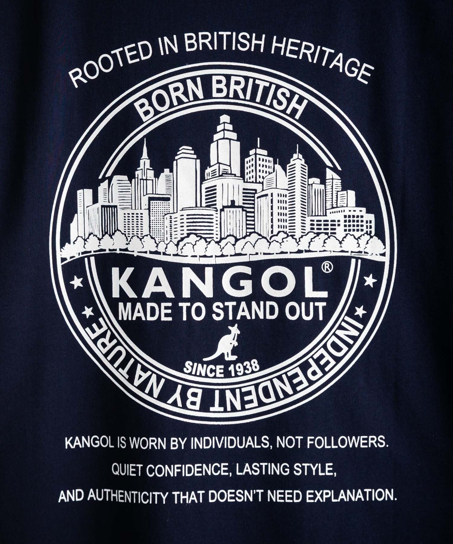 KANGOL カンゴール 別注コラボ 接触冷感オーバーサイズバックプリント半袖Tシャツ 15622