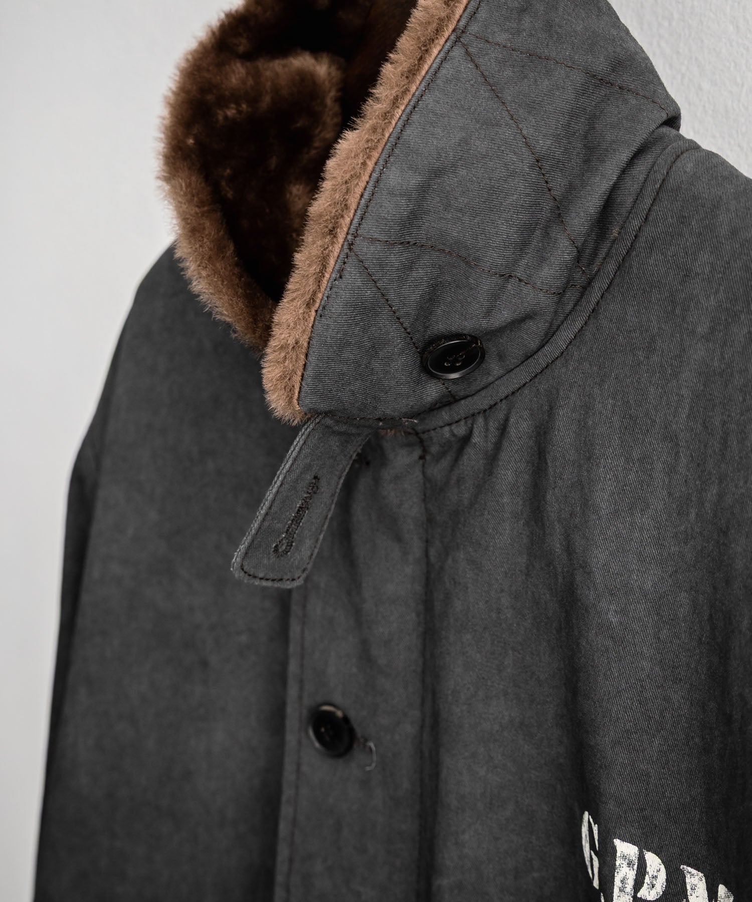 KRIFF MAYER クリフメイヤー バックグラフィックプリント裏ボアデッキジャケット 2525109 14969