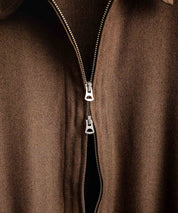 Upscape Audience アップスケープオーディエンス 日本製 国産 LANATEC ラナテック TECH メランジヘリンボンツイード 襟付きショートブルゾン AUD7364 14968